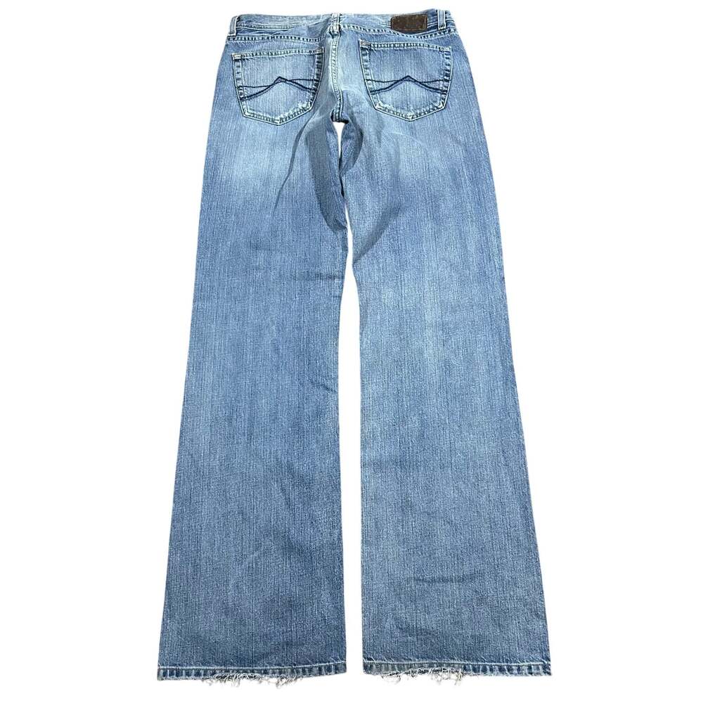 BKE Buckle Tyler Bootcut Jeans 34x36 Light Wash Blue Denim Y2K Distressed